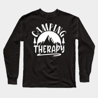 camping therapy Long Sleeve T-Shirt